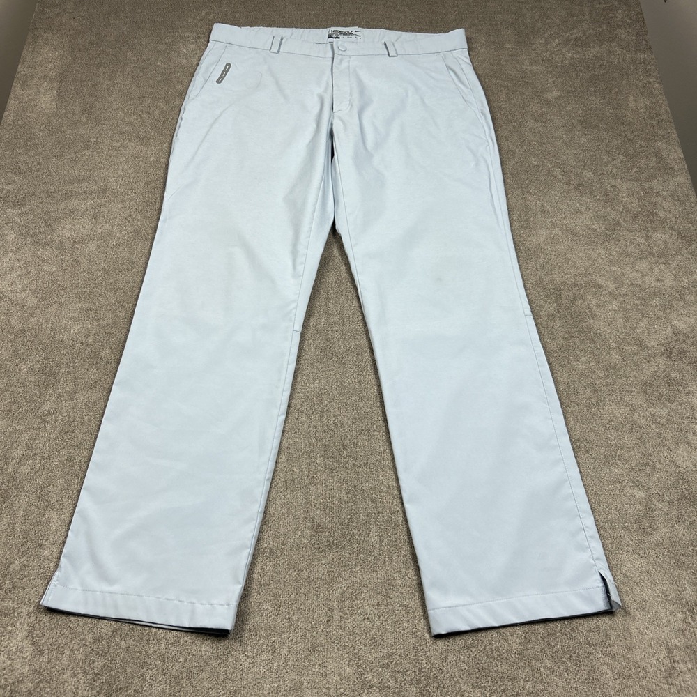 Nike Golf Pants Mens 36x32 Light Blue Tour Performance Chino Stretch Casual